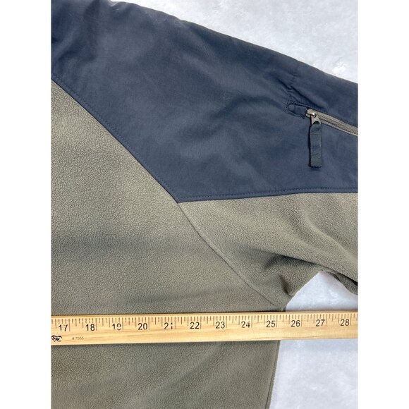 Columbia Jacket Mens Large Gray Green Fleece Full-zip Long Sleeve - Picture 5 of 6